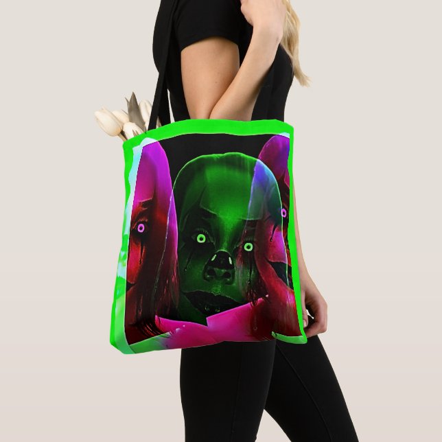 Bolso De Tela Neon Demons (Detalle)