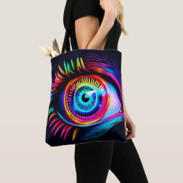 Bolso De Tela Neon Eye Dream