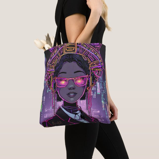Bolso De Tela Neon Future ID1028 (Detalle)
