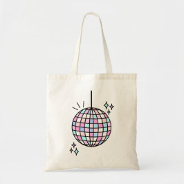 Bolso De Tela Neon Groovy Disco Ball