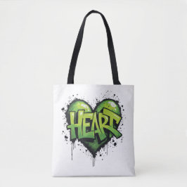 Bolso De Tela Neon Heartbeat