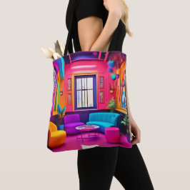 Bolso De Tela Neon Living Room Bold Colores