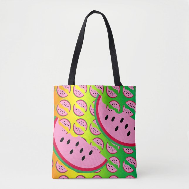 Bolso De Tela Neon Melon Joy (Anverso)