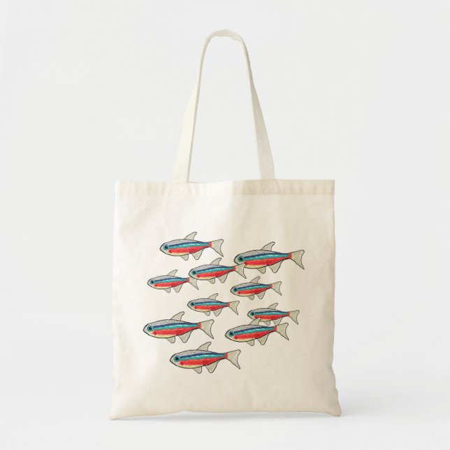 Bolso De Tela Neon Tetra (Frente)