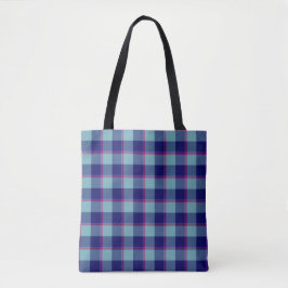 Bolso De Tela Neptune and Gulf Blue Plaid