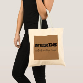Bolso De Tela NERDS hacen que el mundo gire