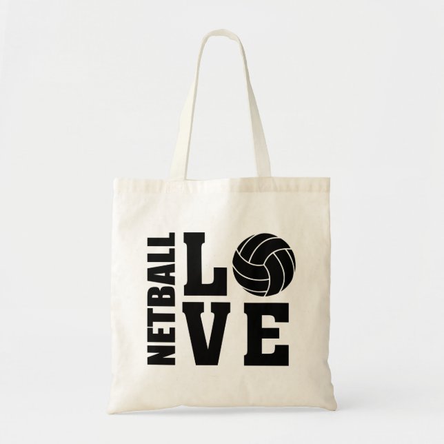 Bolso De Tela Netball Love, Netball (Frente)
