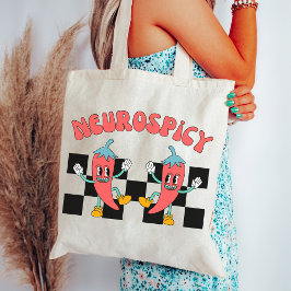 Bolso De Tela Neuro Spich, Autismo, TDAH, Neurodiversidad Retro