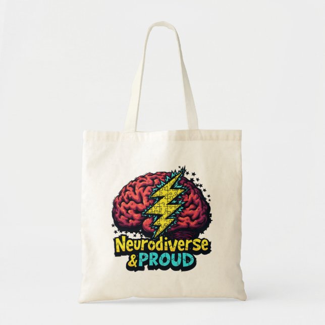 Bolso De Tela Neurodiversa y orgullosa (Frente)