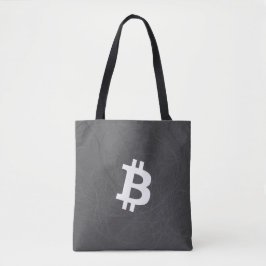 Bolso De Tela Neurona Bitcoin Gris