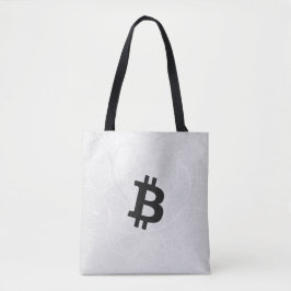 Bolso De Tela Neurona de Bitcoin Blanco