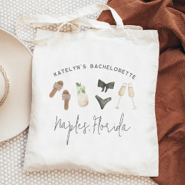 Bolso De Tela Neutrales de Verano Fiesta de Despedida de Soltera