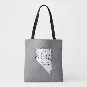 Bolso De Tela Nevada Family Monogram State Tota Bag