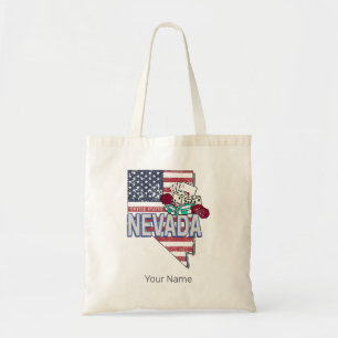 Bolso De Tela Nevada United States Retro Map Vintage USA Casino