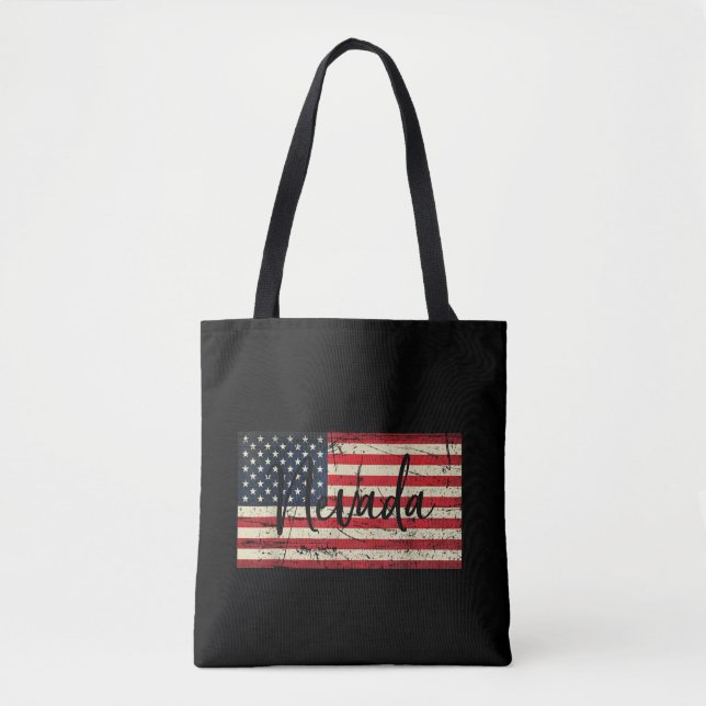 Bolso De Tela Nevada USA America United States Tothe Bag (Anverso)