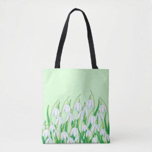 Bolso De Tela Nevadas de primavera