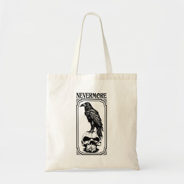 Bolso De Tela Nevermore | Edgar Allan Poe - The Raven (Frente)