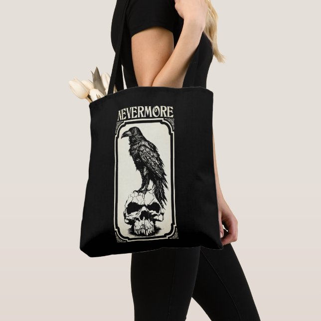 Bolso De Tela Nevermore | Edgar Allan Poe - The Raven (Detalle)