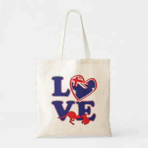 Bolso De Tela NEW-Love-From-Australia-Heart-and-Animals