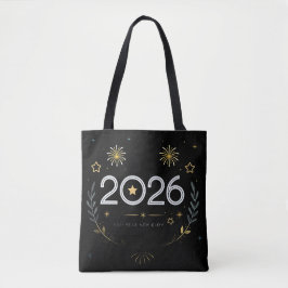 Bolso De Tela New Year 2026 Gold Fireworks “New Year, New Glow”