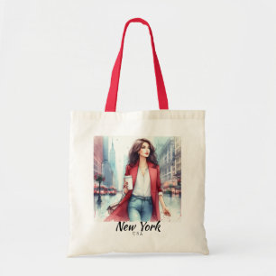 Bolso De Tela New York
