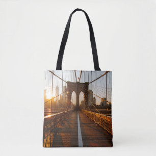 Bolso De Tela New York City Brooklyn Bridge Sunrise