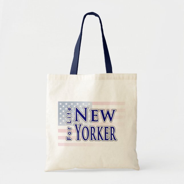 Bolso De Tela New Yorker For Life (Frente)