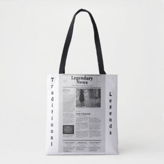 Bolso De Tela Newspaper Tote
