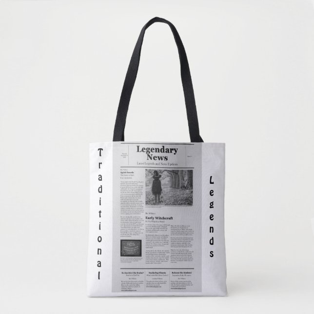 Bolso De Tela Newspaper Tote (Anverso)