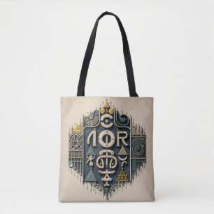 Bolso De Tela Nexo Glífico
