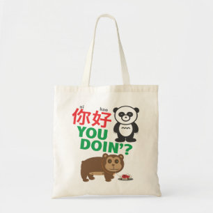 Bolso De Tela Ni Hao usted Doin'?
