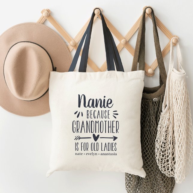 Bolso De Tela Nickname personalizado | La abuela es para las anc (Subido por el creador)