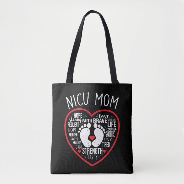 Bolso De Tela NICU Mamá Preemior Conciencia (Anverso)