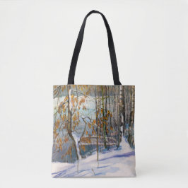 Bolso De Tela Nieve caída