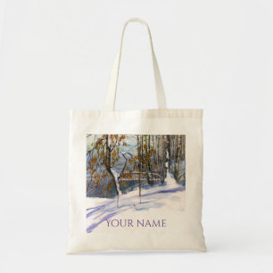 Bolso De Tela Nieve caída Watercolor