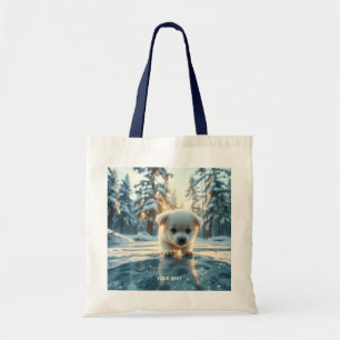 Bolso De Tela Nieve de invierno alegre y suave