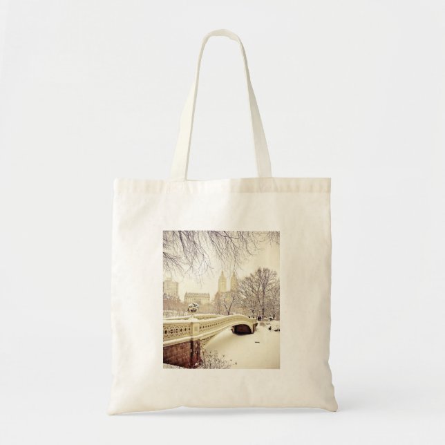 Bolso De Tela Nieve del Central Park - invierno Nueva York (Frente)