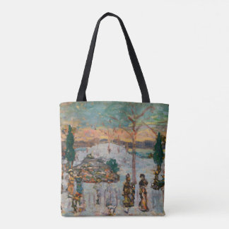 Bolso De Tela Nieve en abril por Maurice Prendergast, Arte Antig