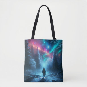 Bolso De Tela Nieve por sendero invernal suave