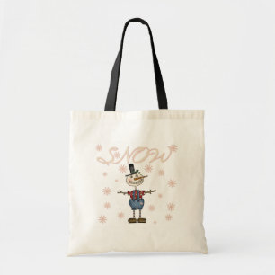 Bolso De Tela Nieve Primaria Snowman