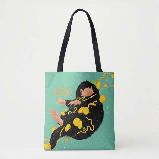 Bolso De Tela Niffler Floating With Gold (Anverso)