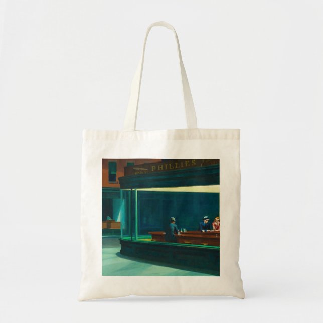 Bolso De Tela Nighthawks Edward Hopper (Frente)