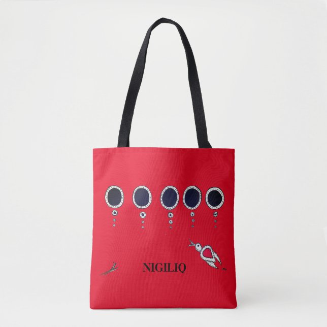 Bolso De Tela Nigiliq volando al oeste (Anverso)