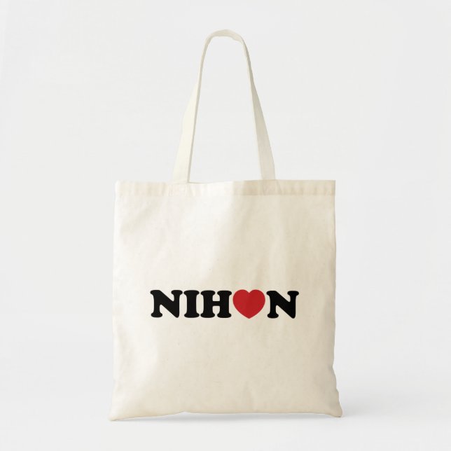 Bolso De Tela Nihon Love Heart (Frente)