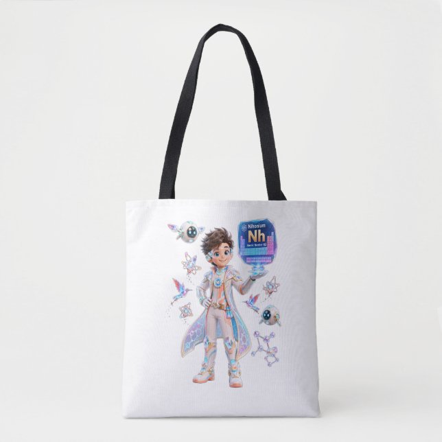 Bolso De Tela Nihonio (Nh) – COLECCIÓN ATOMIVRA™ (Anverso)