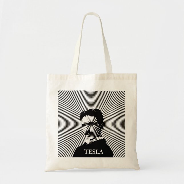 Bolso De Tela Nikola Tesla (Frente)