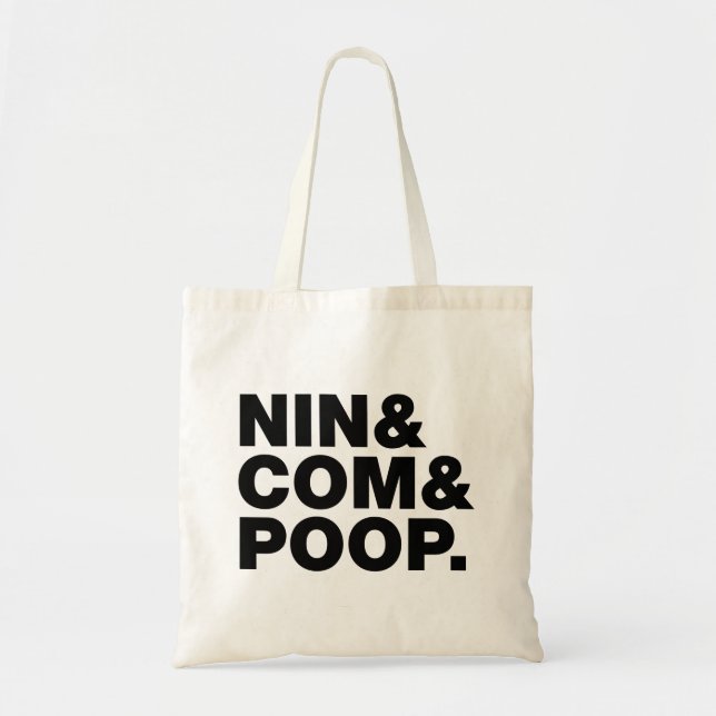BOLSO DE TELA NIN & COM & POOP. (Frente)