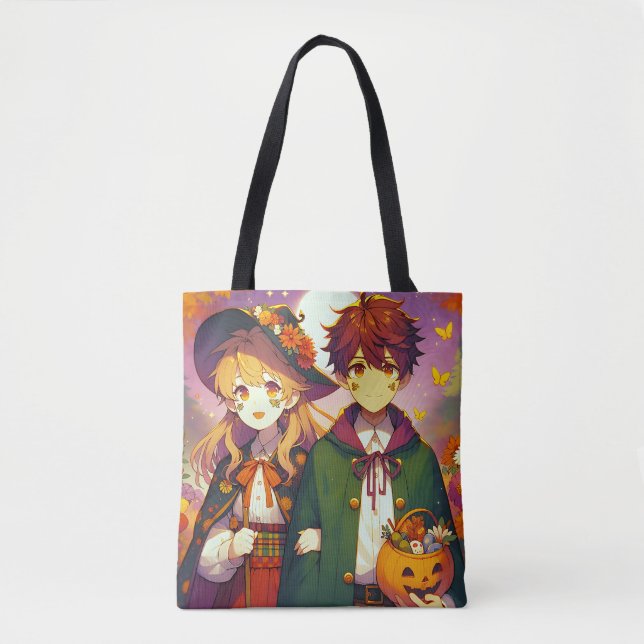 Bolso De Tela Niña anime con disfraces de Halloween
