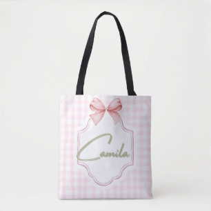 Bolso De Tela Niña Camila Bebé Personalizada Bow&Gingham