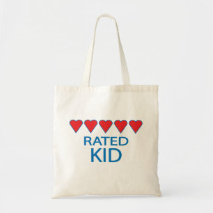 Bolso De Tela Niña de cinco corazones